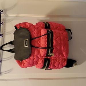 Betsey Johnson Pink Quilted Backpack